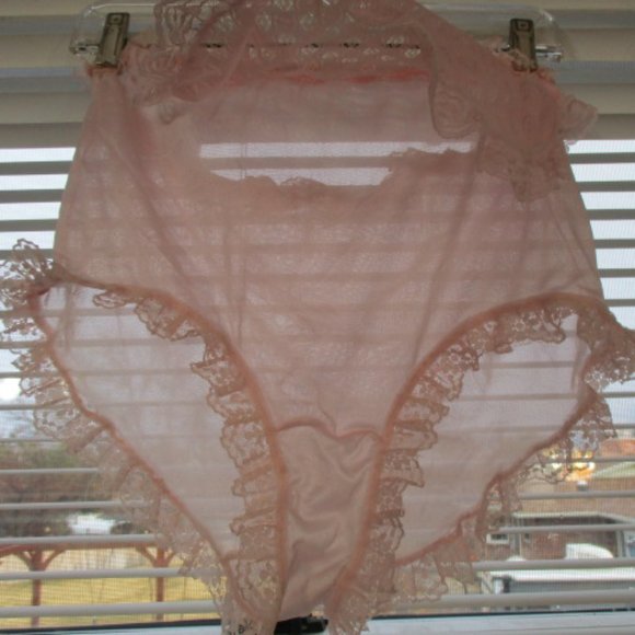 Ultra Sissy lacy pink custom panties bloomers adult baby girly secret sexy Lrg - Picture 3 of 7